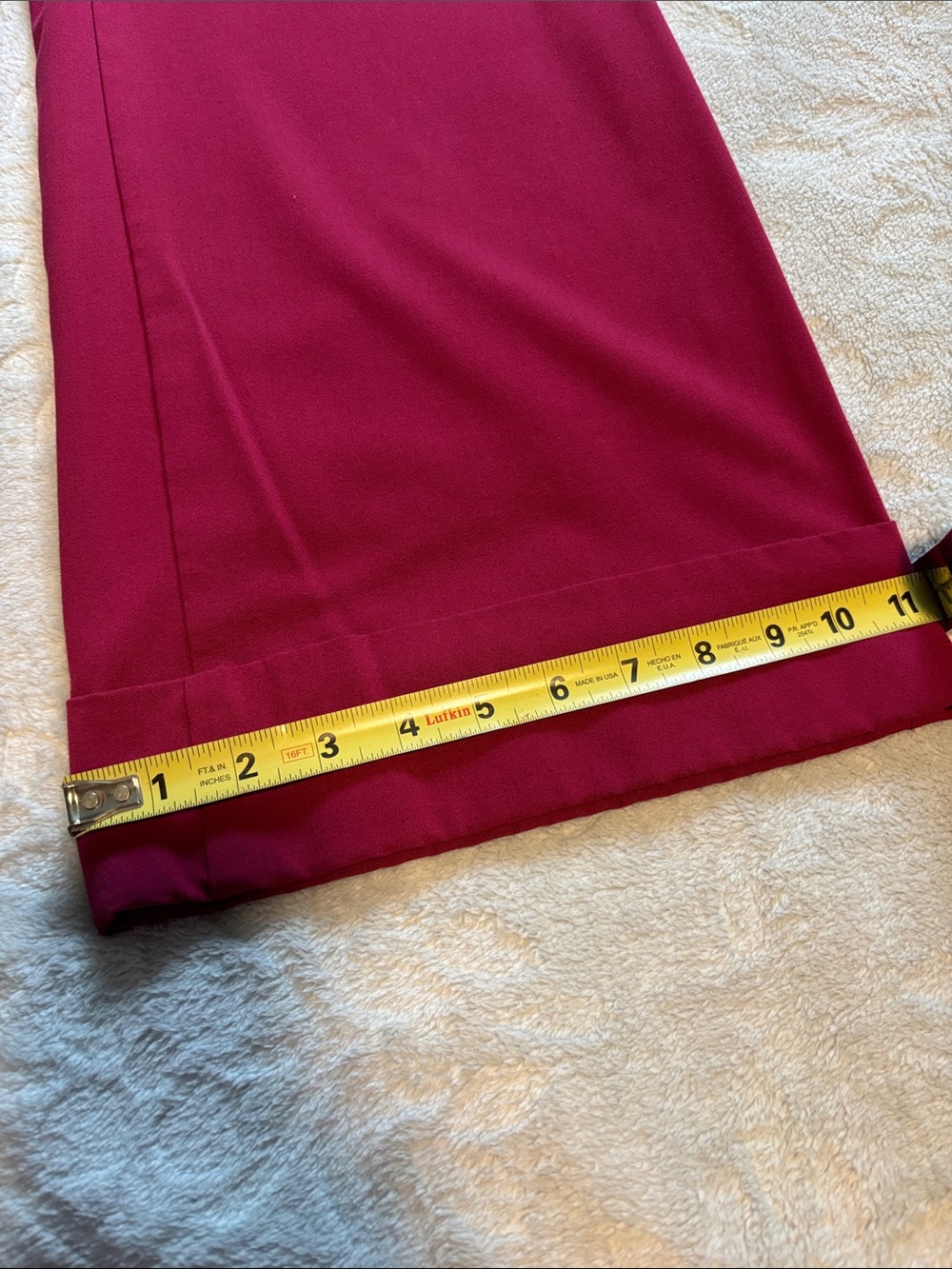 Ann Taylor Factory Wide-Leg Pants in Deep Raspberry - Picture 2 of 3
